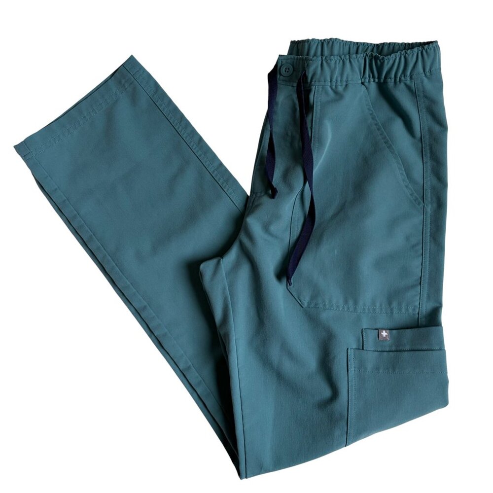 Figs Men's Cairo Cargo Scrub Pants (Seaglass) - Size Small